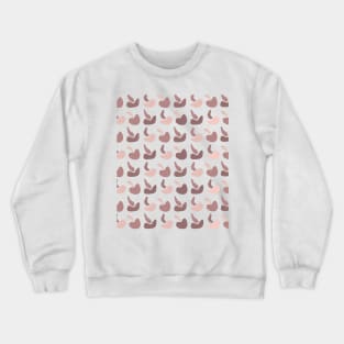 Abstract Shapes Boho Warm Tones Simple Pattern Crewneck Sweatshirt